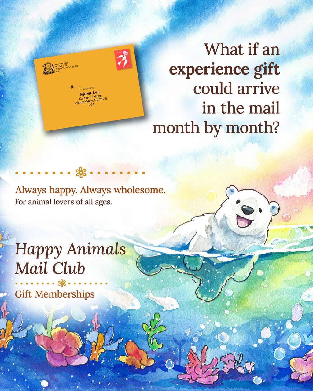 Happy Animals Mail Club Gift Membership