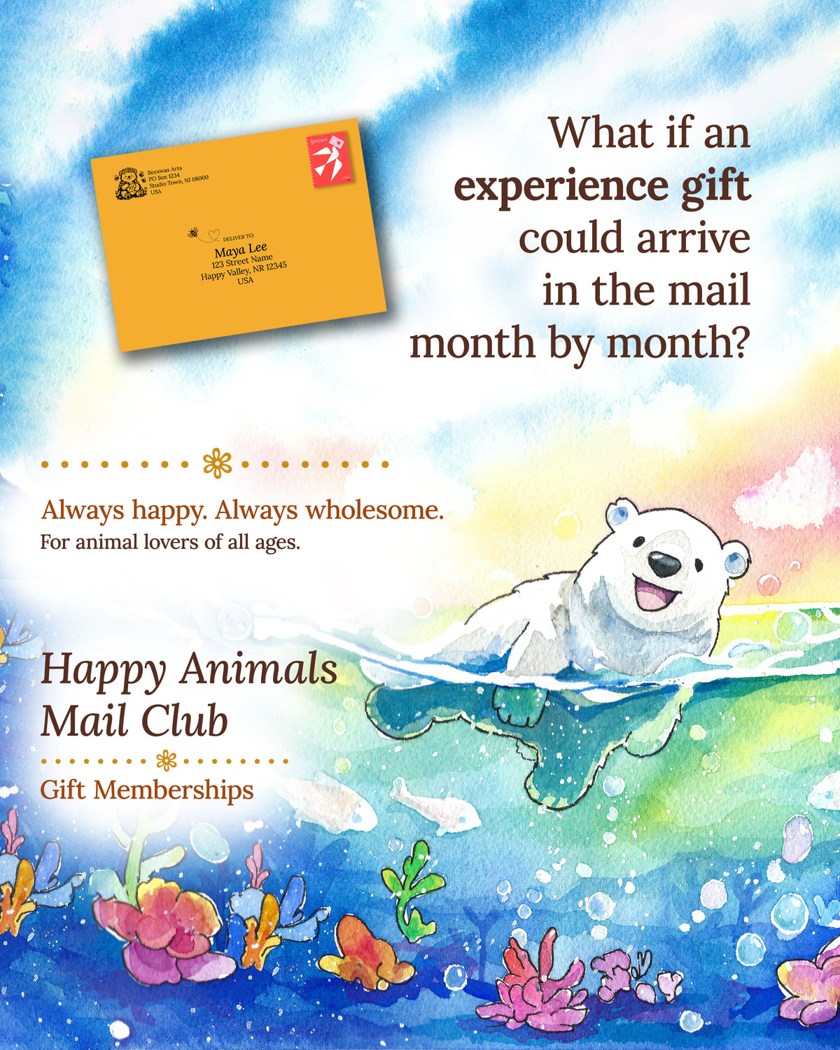 Happy Animals Mail Club Gift Membership