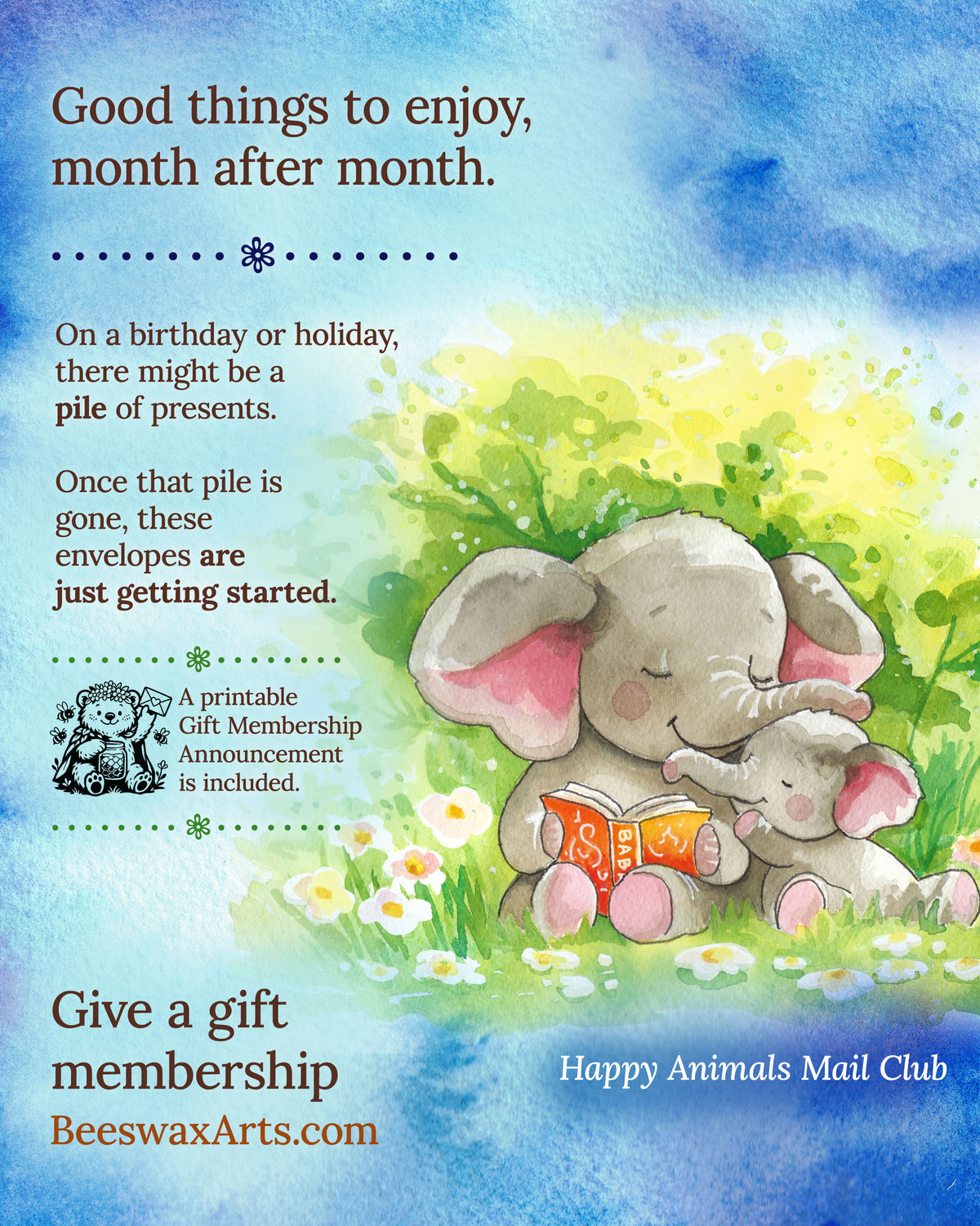 Happy Animals Mail Club Gift Membership